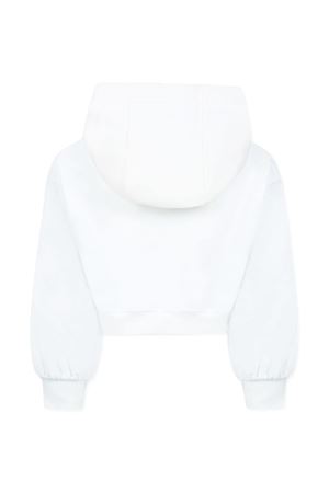 White cropped junior sweatshirt FENDI KIDS | JFH1535V0F0TU9